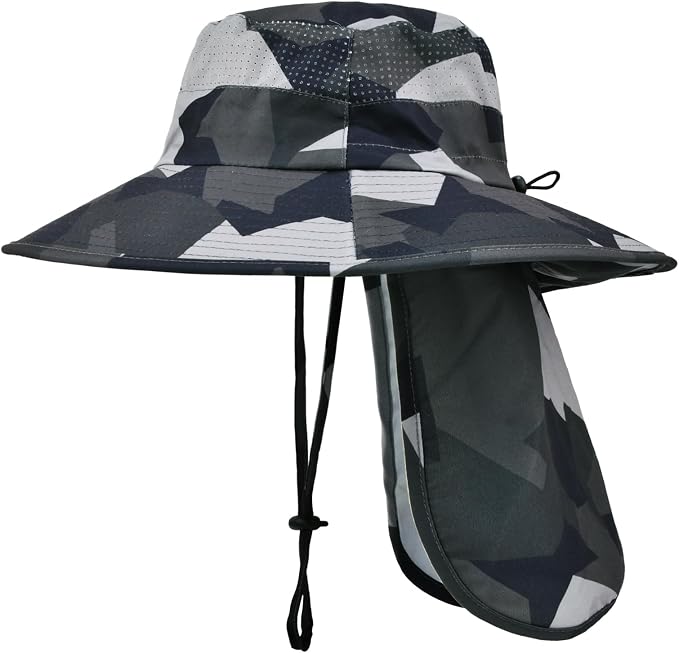 Sun Hats for Men Women Fishing Hat UPF 50+ Breathable Wide Brim Bucket Hats - Image 3