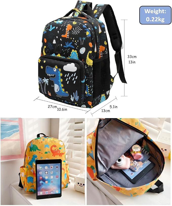 POWOFUN13 inch Kids Toddler Preschool Travel Backpack Cute Cartoon Backpack - Image 4