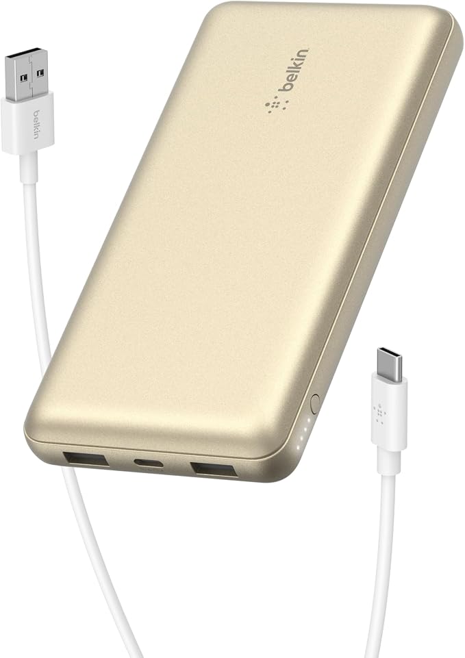 Belkin Portable Charger, USB-C Power Bank 20000 mAh w/ 2xUSB-A Ports, 15W by Belkin