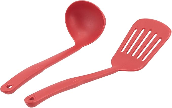 Amazon Basics Aluminum NS 12pc Red cookware set, 12 piece - Image 5