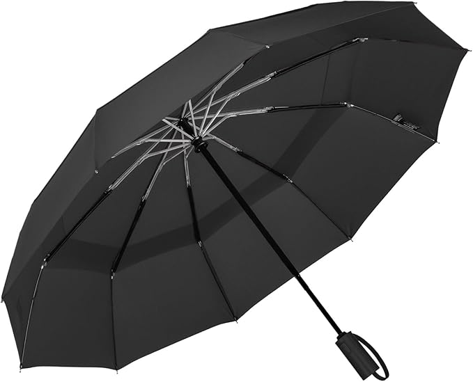 LANBRELLA Compact Reverse Folding Umbrella Auto Windproof Travel Umbrella by LANBRELLA
