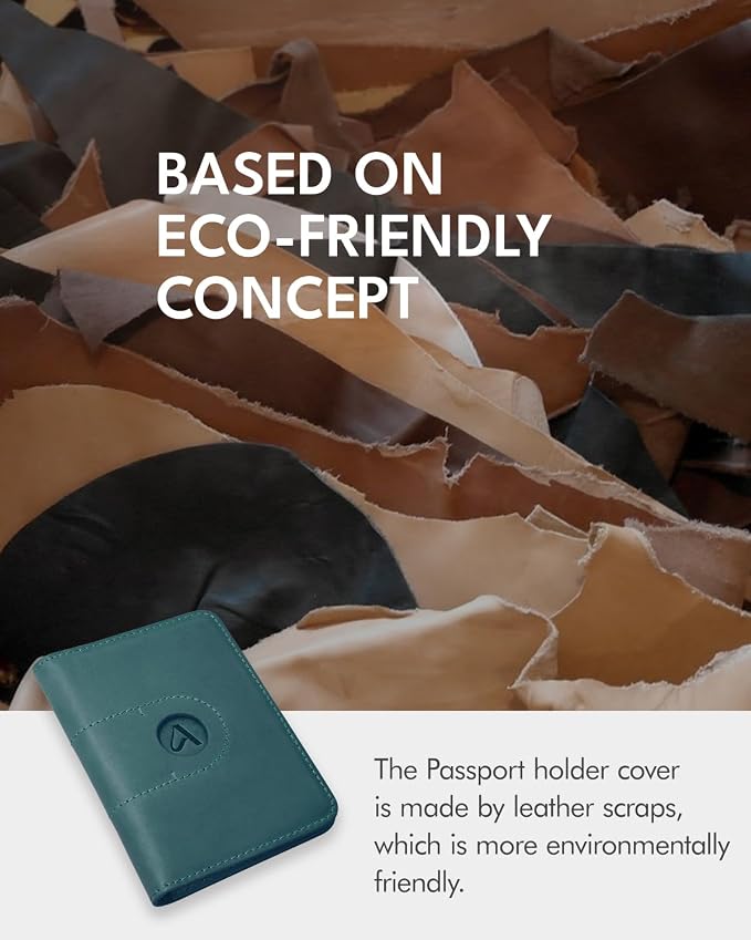 ALLIVE Genuine Leather Passport Holder - Image 2