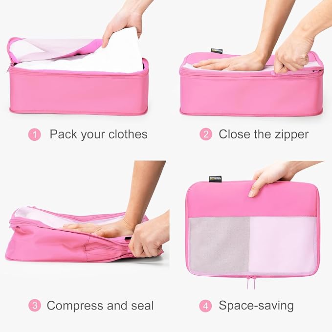6 Set Compression Packing Cubes - Image 3