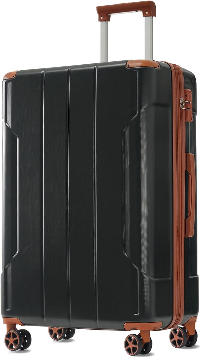 Merax 24 Inch Expandable Checked Luggage, Hardshell ABS Medium Suitcase by Merax