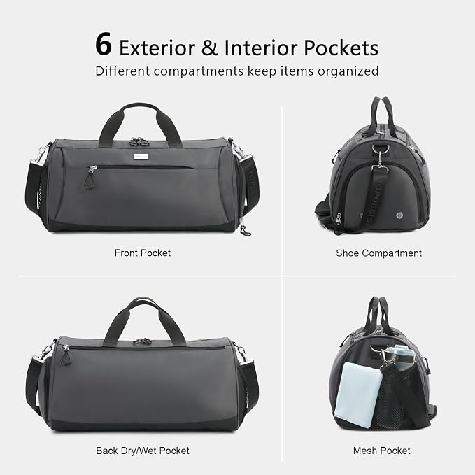 TOPDesign Gym Bag for Women & Men, Unisex Duffel Bag - Image 5