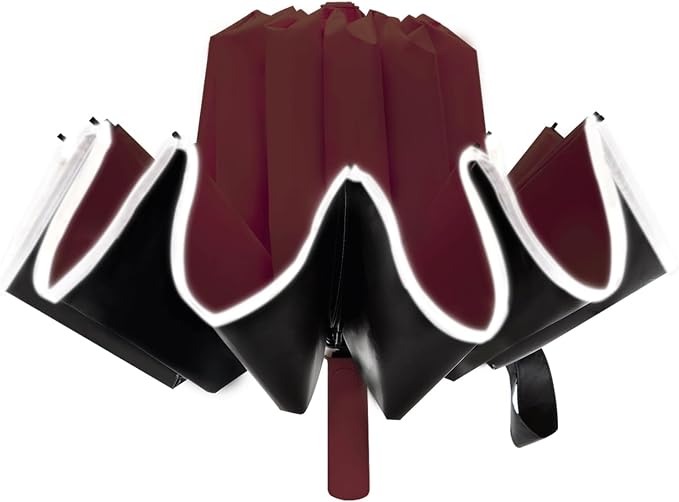 Large Double-Ribs Umbrella Automatic Folding Umbrella by Lantusire