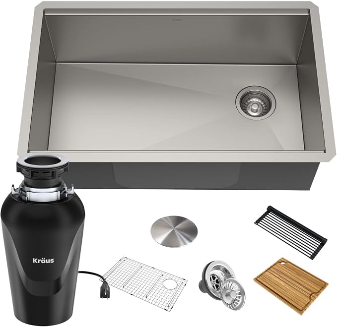 KRAUS Kore Workstation 32-inch Undermount 16 Gauge Stainless Kitchen Sink by KRAUS
