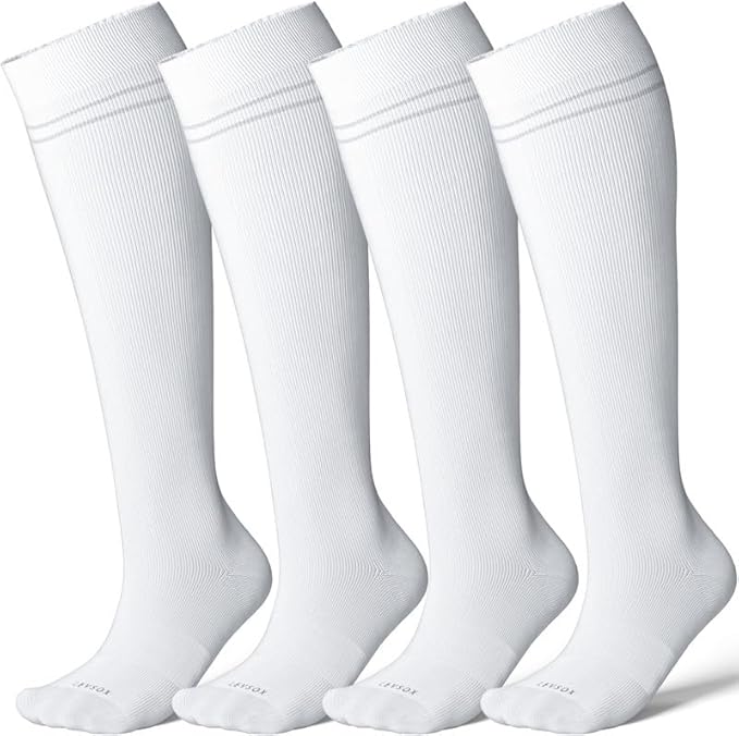 LEVSOX Compression Socks for Pregnant Women 20-30 mmHg Knee High Cute Funny by Levsox