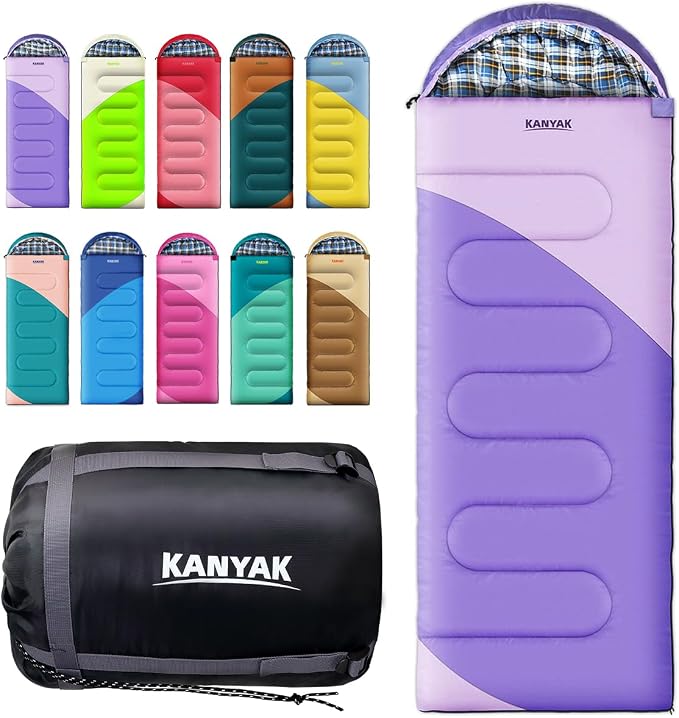 Camping Sleeping Bag, 32℉ Sleeping Bags by Kanyak-Exploreendlessnights
