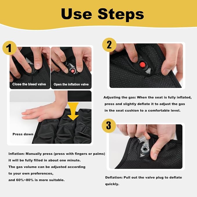Travel Cushion Airplane Seat, Inflatable Seat Cushion, Travel Seat Cushions - Image 2