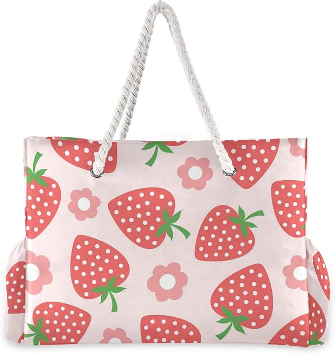 senya Large Beach Bags Totes Canvas Tote Shoulder Bag Soft Wave Water Resistant - Image 2