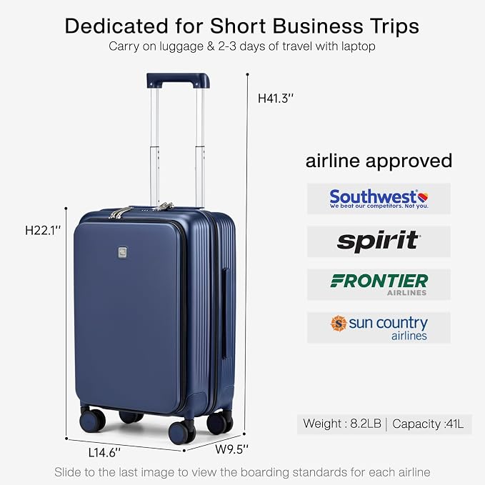 Hanke Grace Carry On Luggage - Image 4