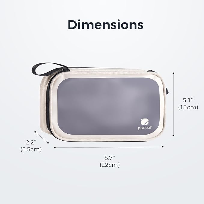 pack all Clear Electronic Organizer, TPU Cable Organizer Bag, Compact Cord - Image 6