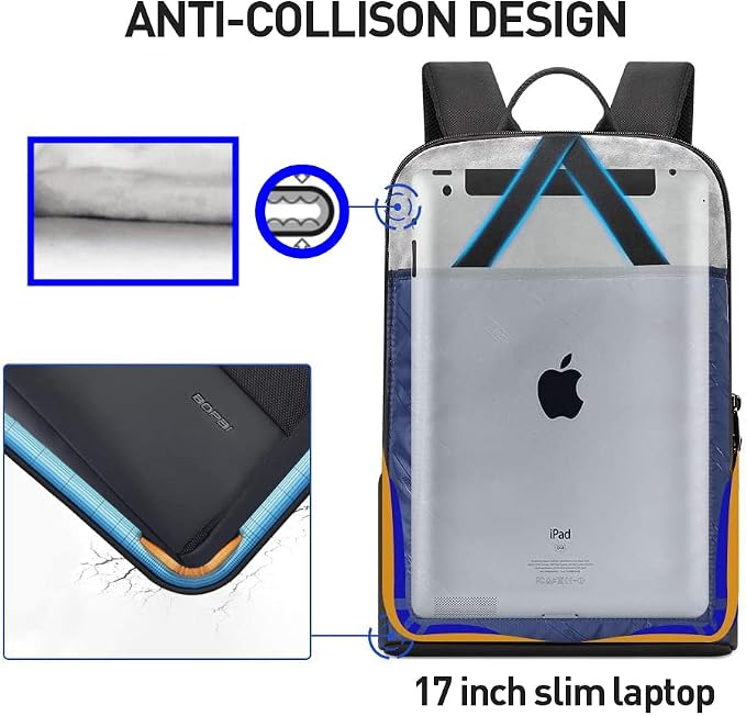 BOPAI 17 inch Super Slim Laptop Backpack Men&Women Anti Theft Backpack - Image 2