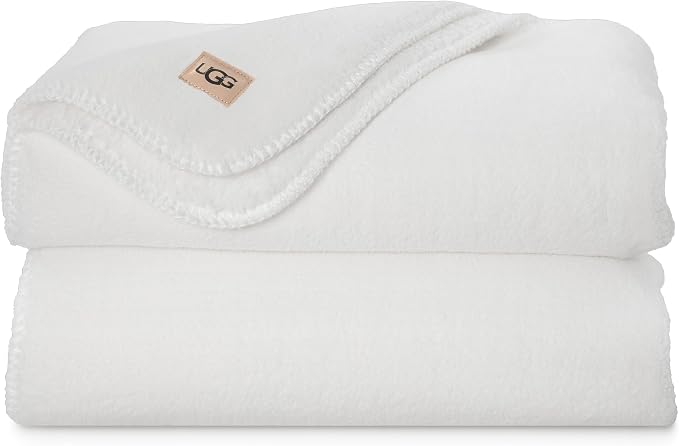 UGG Whitecap Plush Throw Blanket Fleece Lightweight Soft Cozy Throw by UGG