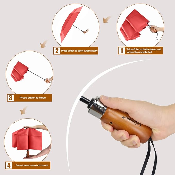 Lejorain Large Folding Golf Umbrella - Image 3