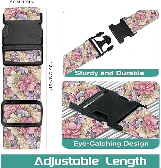 Luggage Straps for Suitcases Travel Belt Accessories, Cute Suitcase Strap - Image 5