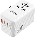 LENCENT 140W Universal Travel Adapter, International Plug Adaptor, GaN Fast by LENCENT