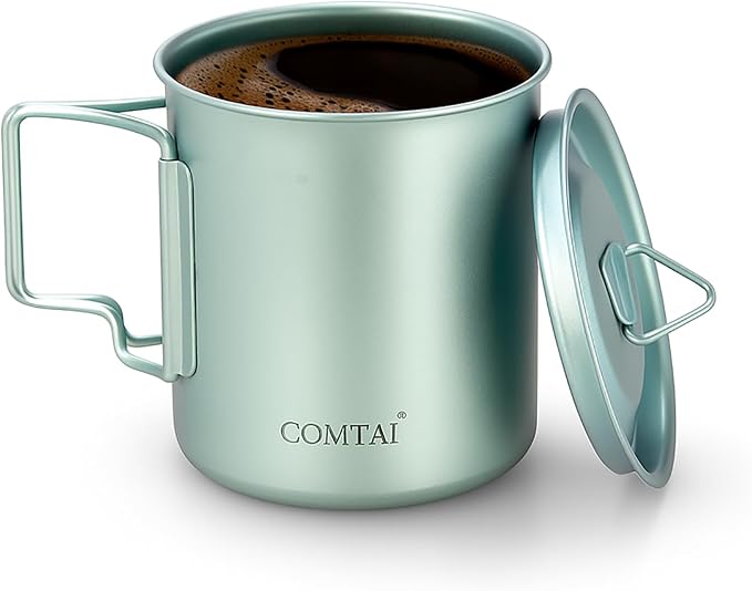 Titanium Camping Pot Mug 15oz by COMTAI