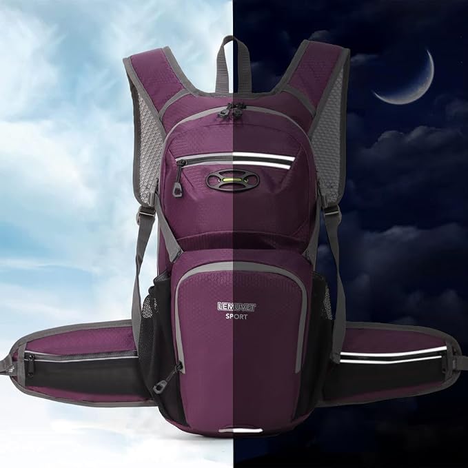 Hiking Daypack Waterproof Biking Backpack 15L Lightweight Durable Backpack - Image 7