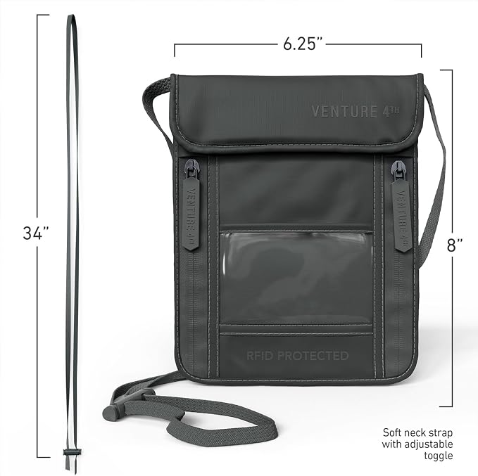 VENTURE 4TH Passport Holder Neck Wallet - Image 6