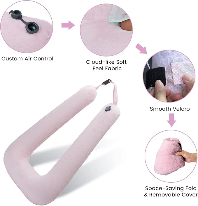 Car Pillow for Kids, Professional Inflatable Kids Car Pillow for Sleeping - Image 4