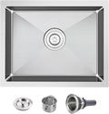 POPFLY 20×17 Inch Undermount Kitchen Sink, Small Wet Bar Prep Sink, 18 Gauge by POPFLY