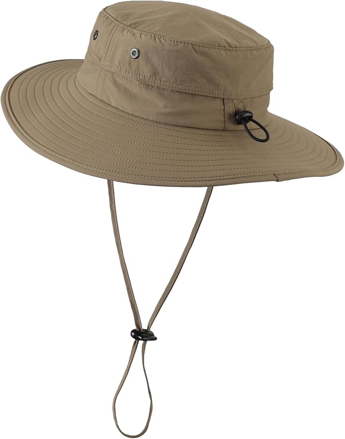 Home Prefer UPF50+ Mens Sun Hat Wide Brim Fishing Hat Sun Protection Beach - Image 4