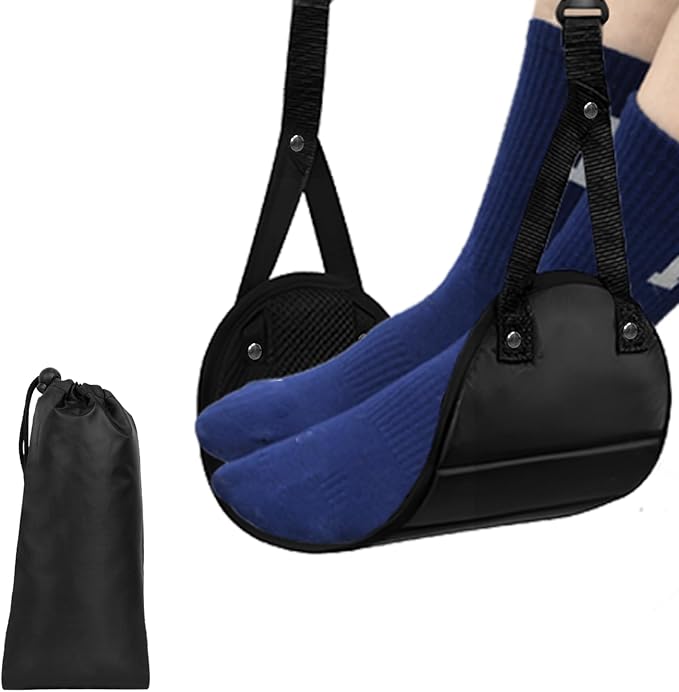 Airplane Foot Hammock, Adjustable Portable Foot Hammock by Unknown