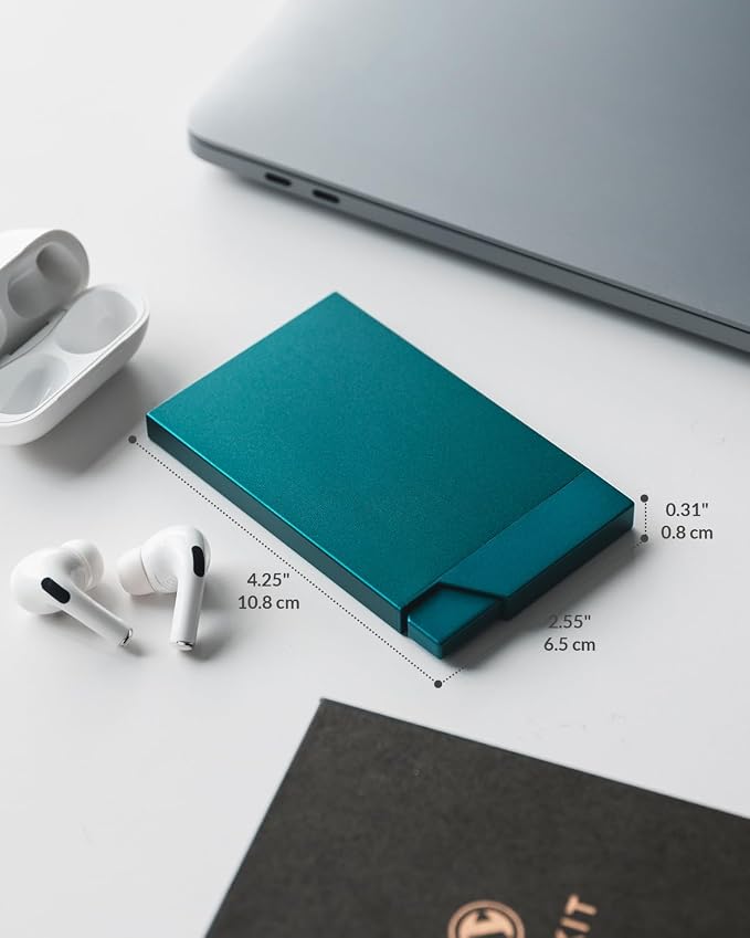 VULKIT Pop up Card Holder Minimalist Credit Card Holder RFID Blocking Slim - Image 5