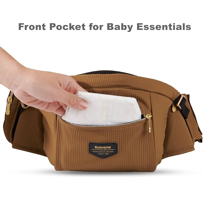 Sunveno Hip Baby Carrier with Seat, Ergonomic Baby Hip Carrier, Front-Facing - Image 5
