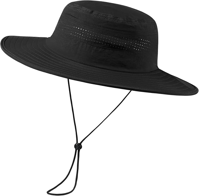 UPF 50+ Foldable Brim Water-Resistant Sun Bucket Hat by UVSAI