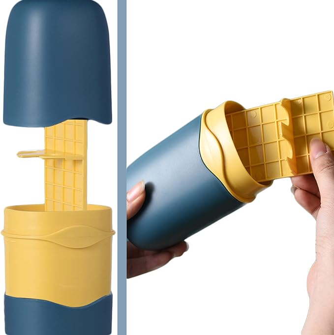 Detachable Travel Toothbrush Holder, Portable Toothbrush Case 3 in 1 Toothpaste - Image 3