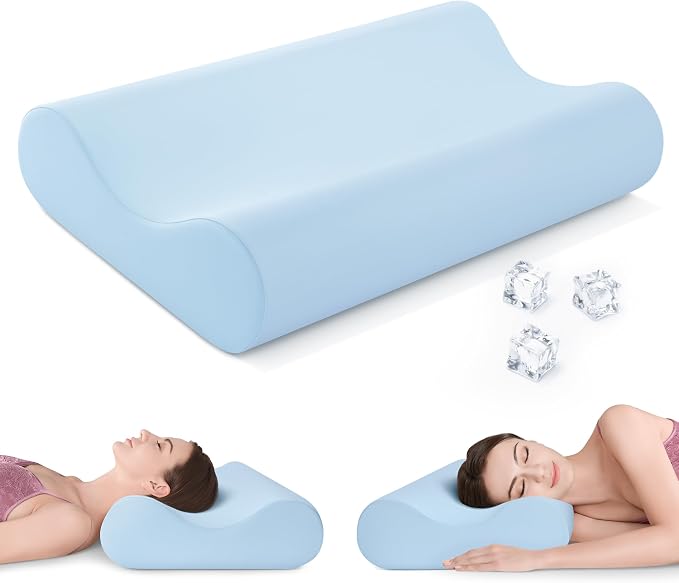 AM AEROMAX Queen Size Firm Contour Memory Foam Pillow, Cervical Pillow by AMAEROMAX
