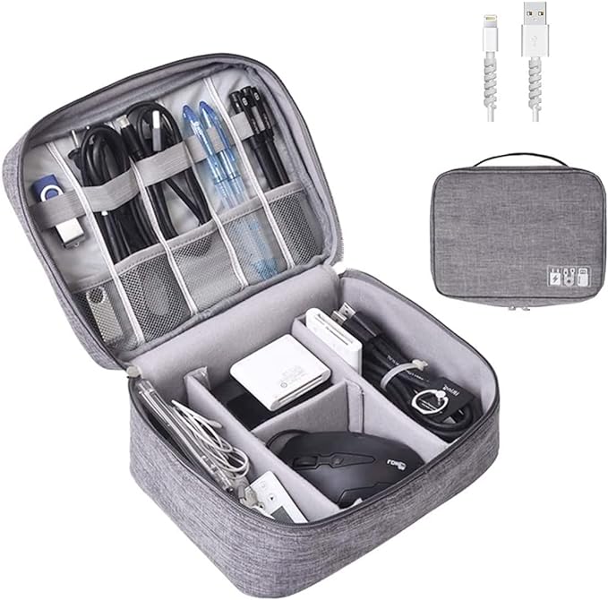 Electronics Organizer, OrgaWise Electronic Accessories Bag Travel Cable by OrgaWise