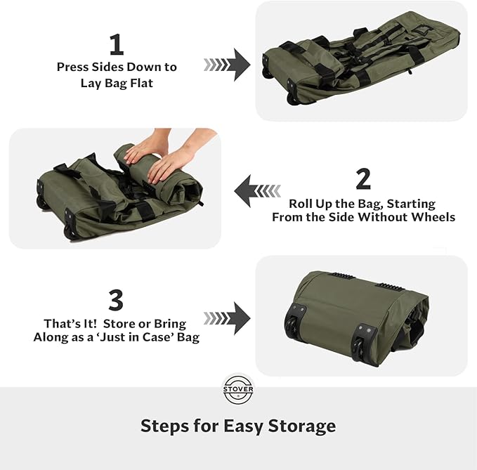 STOVER 80L Rolling Duffel Bag - Image 6