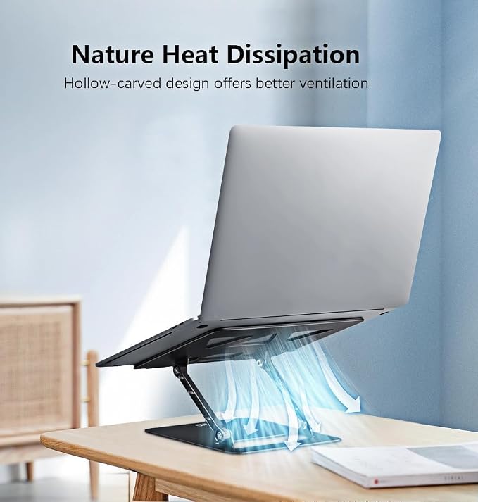 Adjustable Laptop Stand for Desk, Portable Laptop Stand Holder and Riser - Image 7