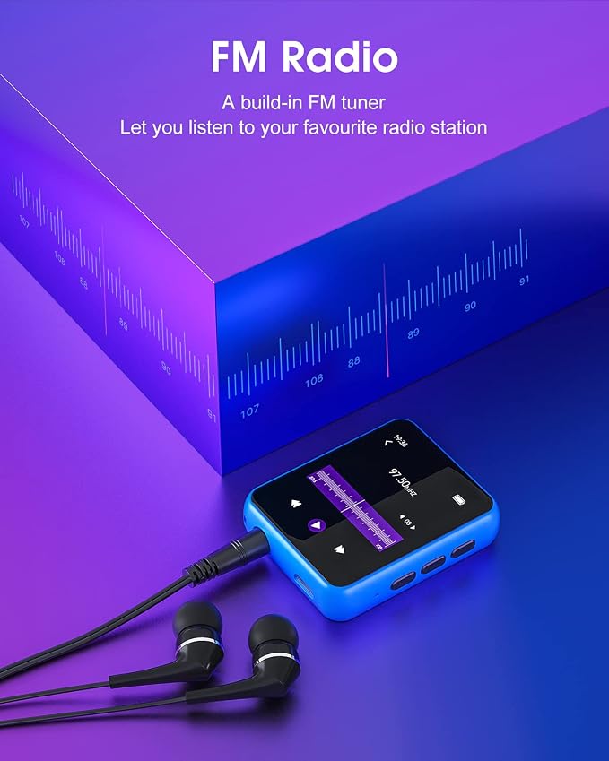 MP3 Player with Bluetooth 5.0 Portable HiFi Lossless Sound MP3 Music Player and - Image 5