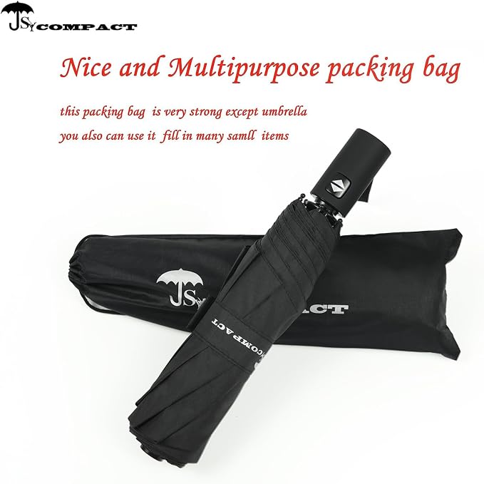 SY COMPACT Umbrella Automatic Travel Waterproof Light Folding Umbrellas Easy - Image 4