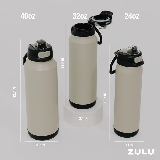 ZULU Powerfill Pro 40oz Stainless Steel Water Bottle - Image 7