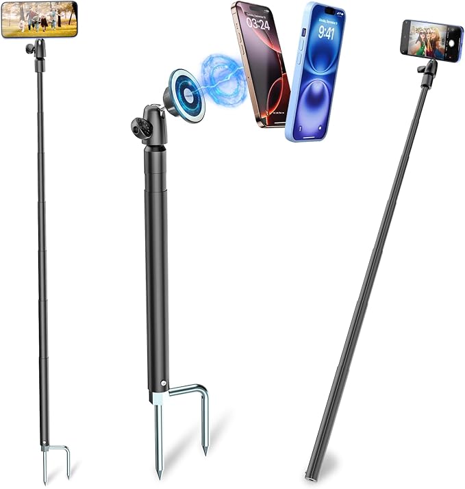 Magnetic Tripod for iPhone, Video Recording, Compatible by Kolasels