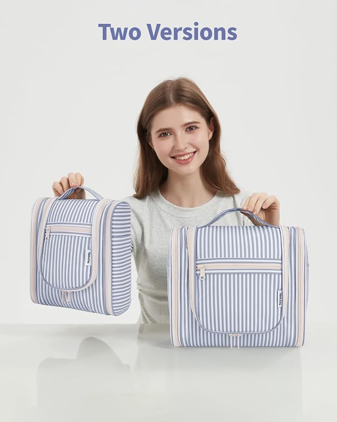 Narwey Striped Hanging Travel Toiletry Bag - Image 8