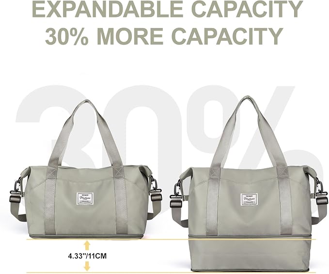 Travel Duffel Bag, Sports Tote Gym Bag, Shoulder Weekender Overnight Bag - Image 4