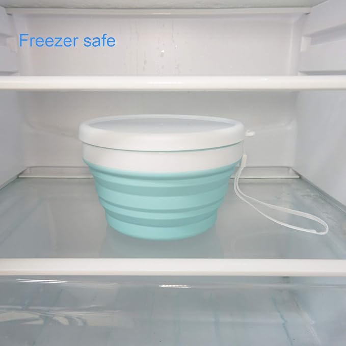 CARTINTS 950ml Collapsible Bowls-Silicone Food Storage Containers-Prep/Storage - Image 8