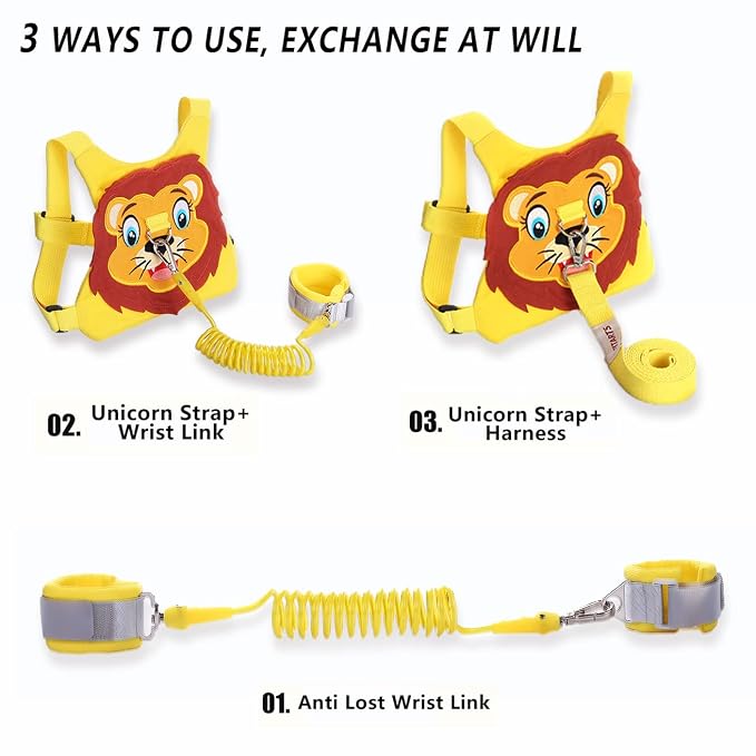 Toddlers Leash + Anti Lost Wrist Link Child Kids Safety Harness Kids Walking - Image 8
