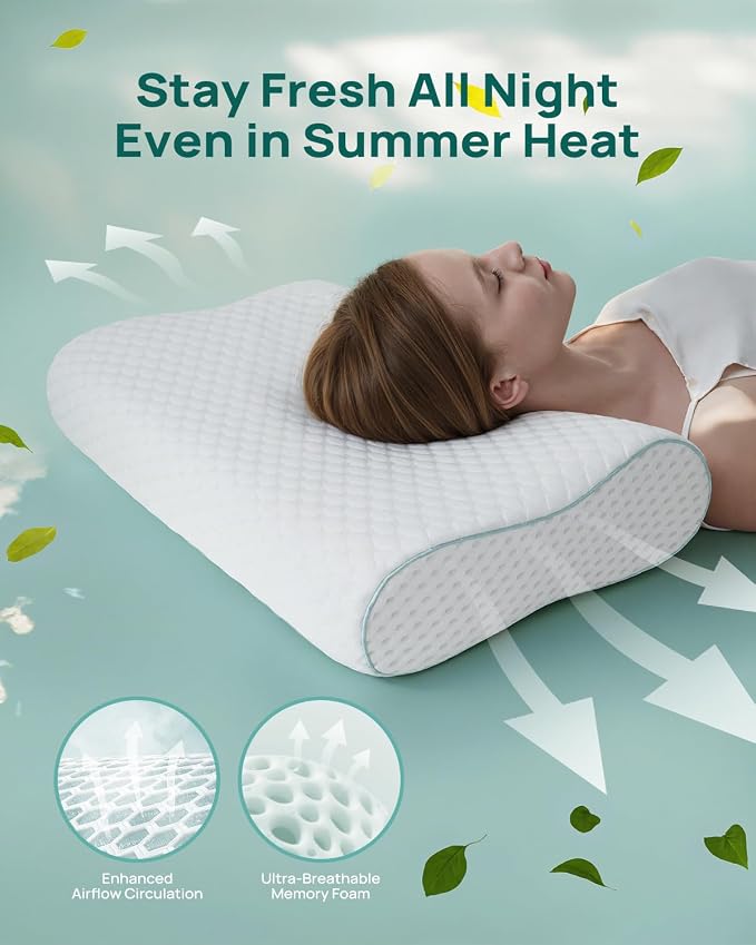 Cervical Neck Pillow, Side Sleeper Pillow - Image 6