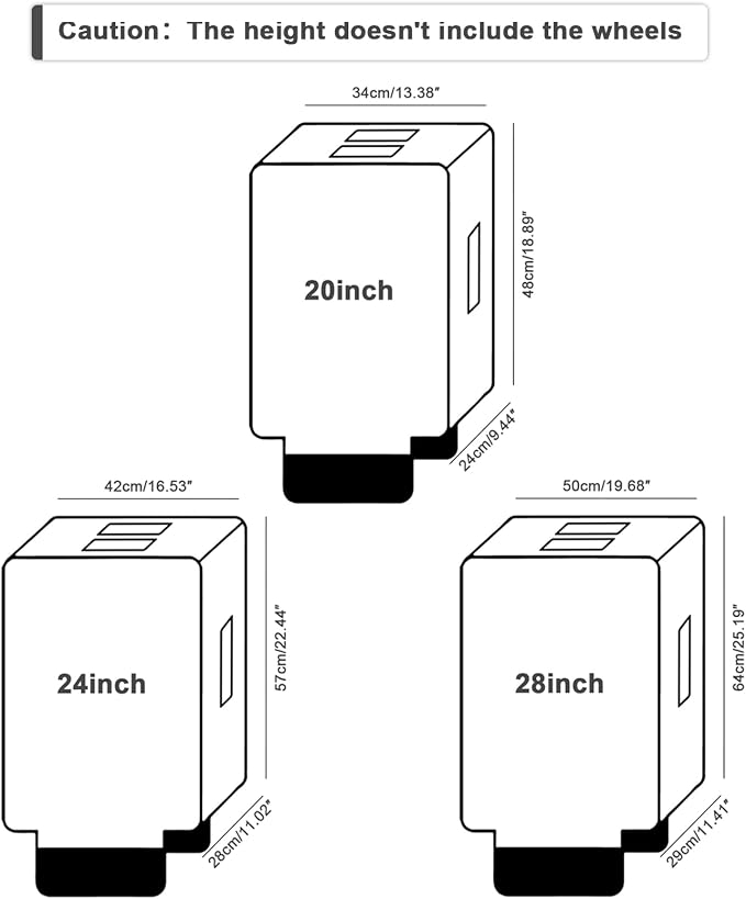 3 PCS PVC Luggage Protector Covers - Image 5