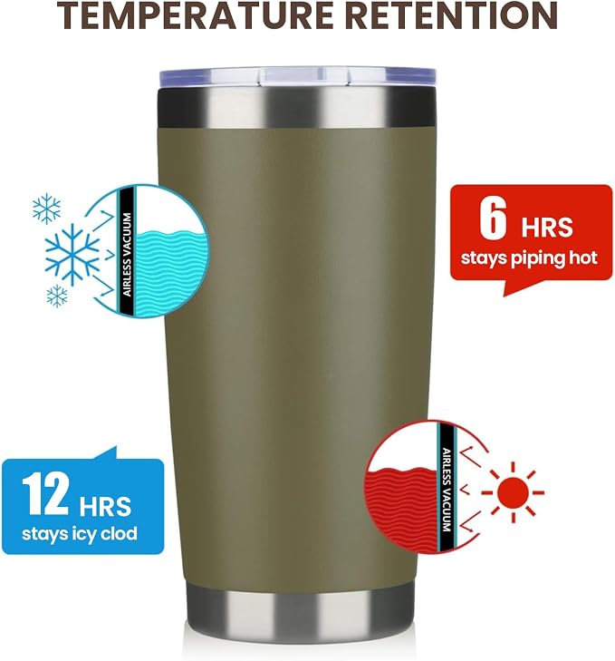 MEWAY 20oz Tumbler 4 Pack Double Wall Vacuum Insulated Travel Mug Bulk - Image 6
