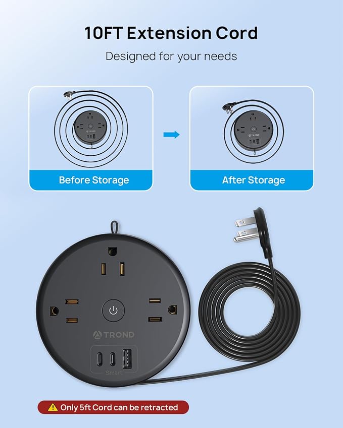 TROND Power Strip Flat Plug - Image 3