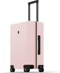 LEVEL8 Pink Suitcase with Spinner Wheels, Carry on Luggage Airline Approved by LEVEL8